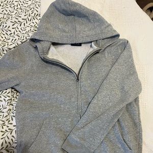 Grey zip up